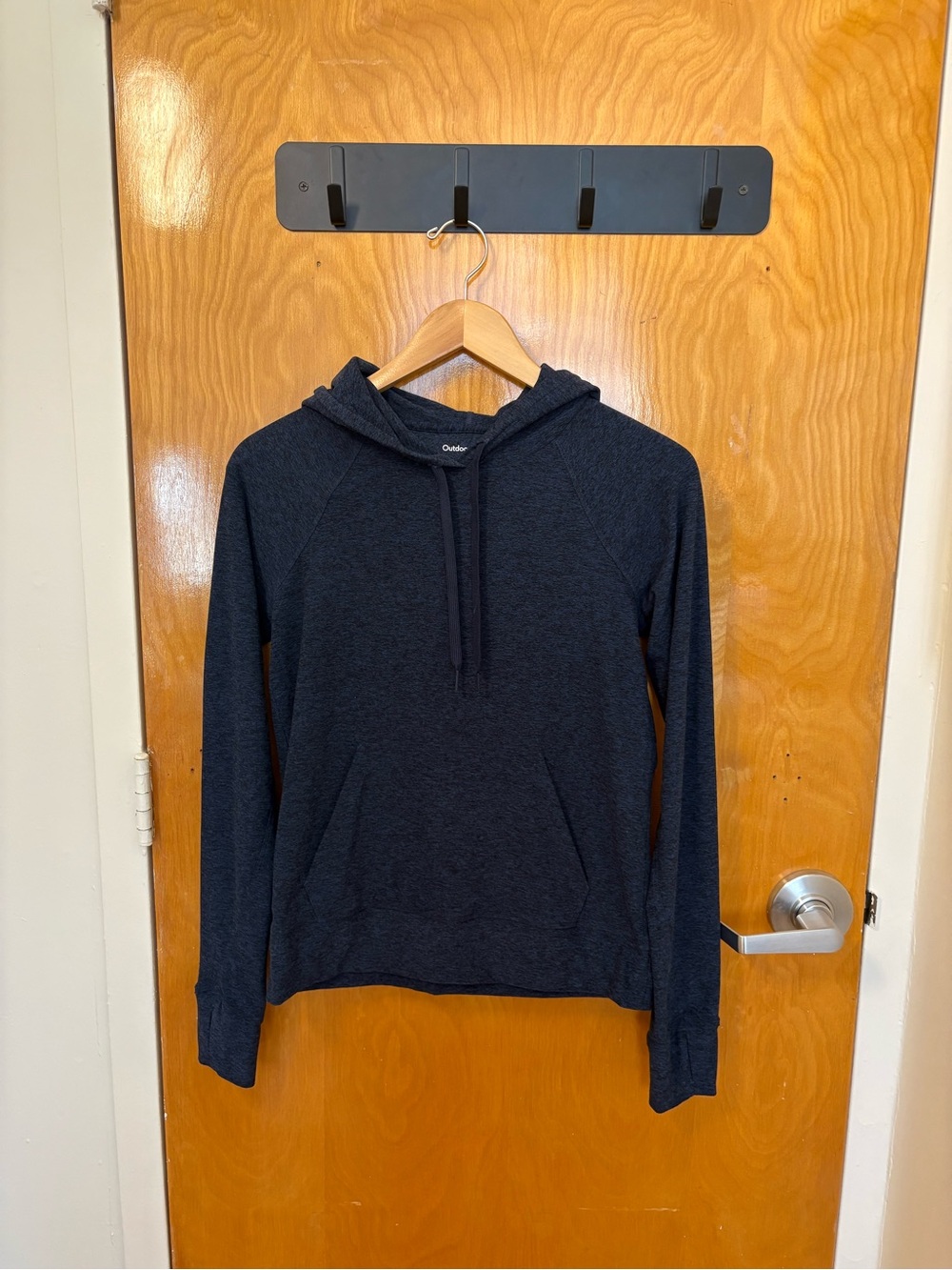 Outdoor Voices navy blue hoodie